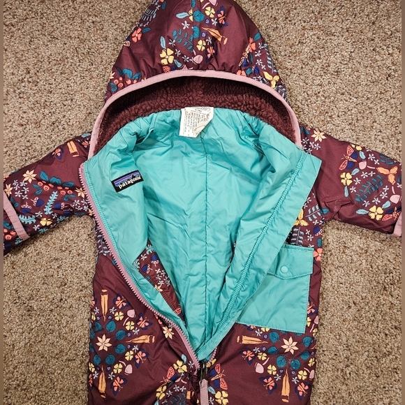 Patagonia Reversible Baby Snow Suit Bunting 0-3 Mo - Picture 4 of 7